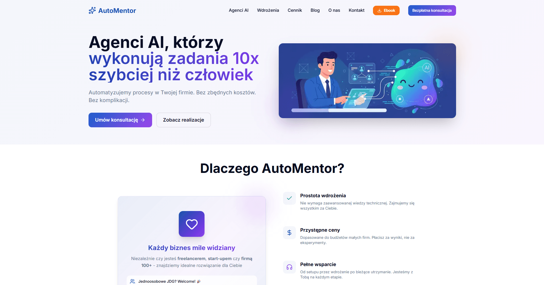 Beauty salon website mockup
